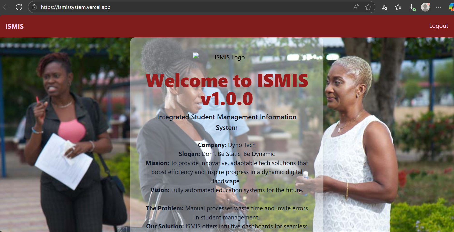 ISMIS Student Management System